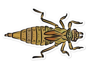 Dragonfly Nymph Sticker