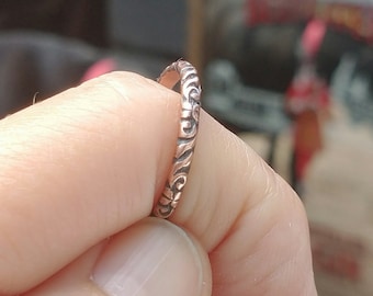 Handmade Copper Stacking Ring Minimalist Copper Jewellery
