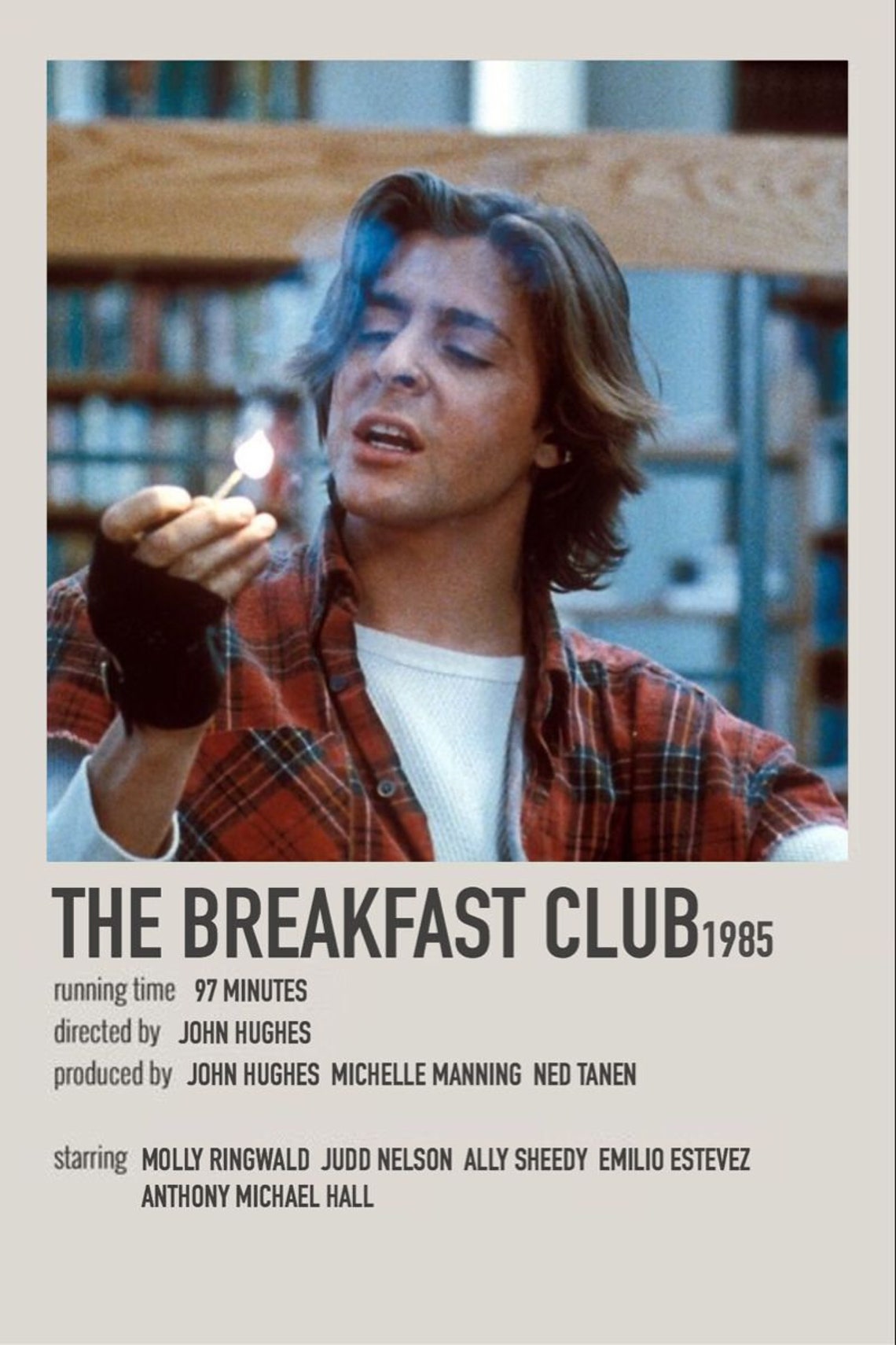 The Breakfast Club Poster Film posters vintage Iconic movie Etsy