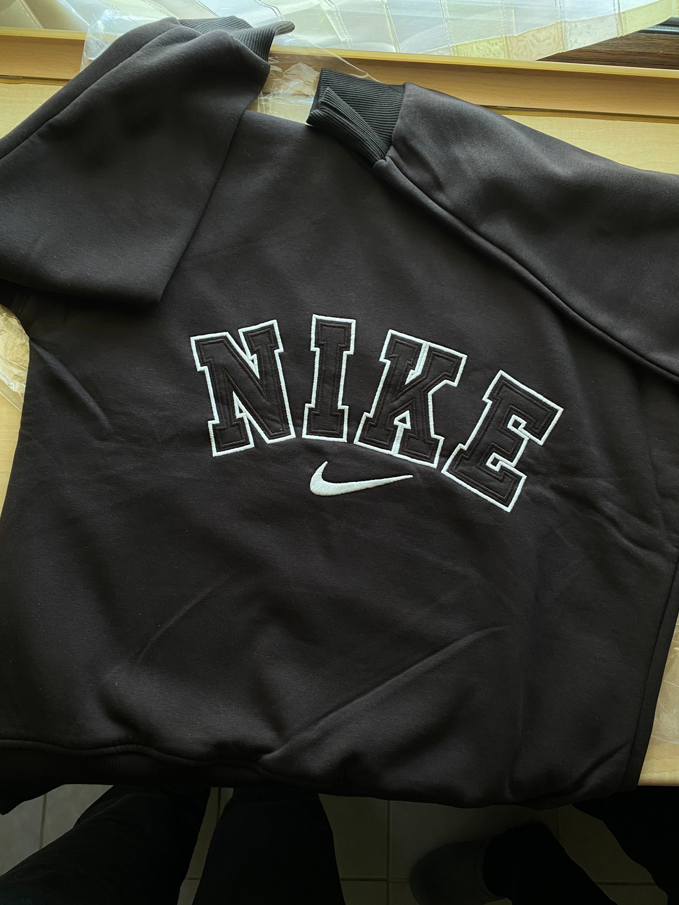 embroidered nike sweatshirt