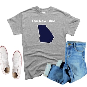 Chemises politiques Georgia Blue Democratic