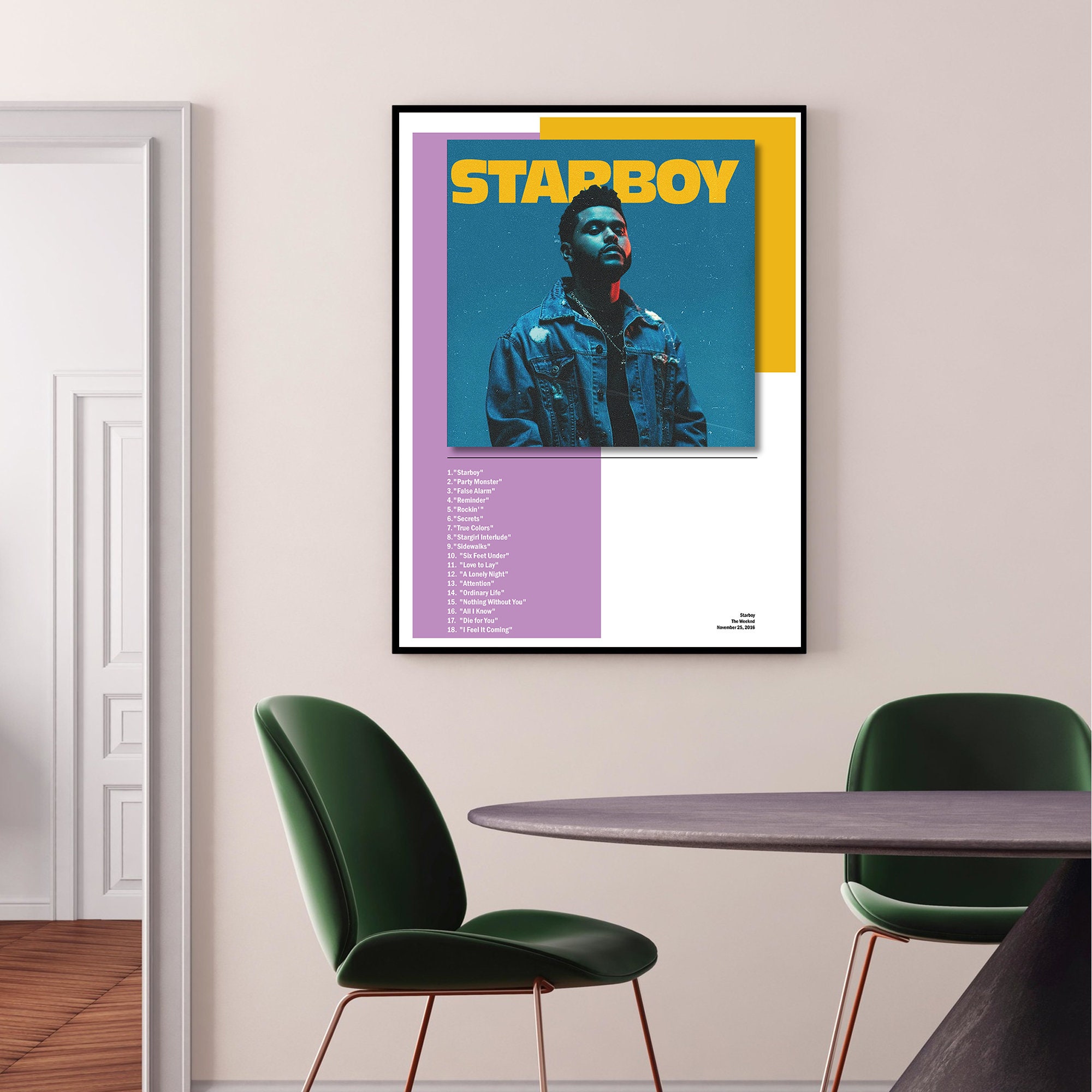 Starboy Album Cover Poster Party Monster Poster Music | Etsy