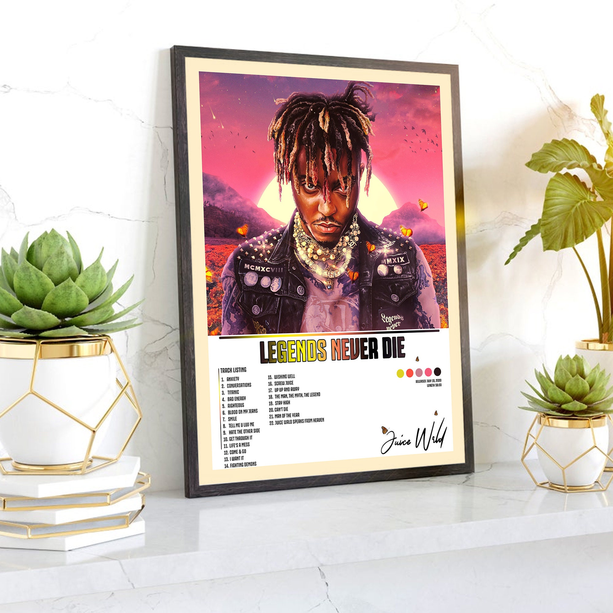 Legends Never Die Album Cover Poster Album Tracklist Poster Etsy