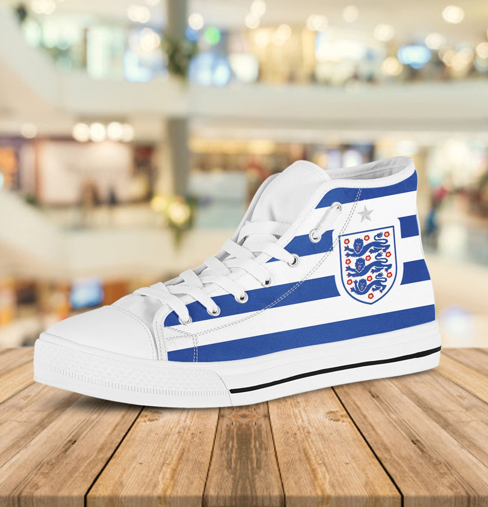 England National Hightop England National FC Shoes Football Etsy