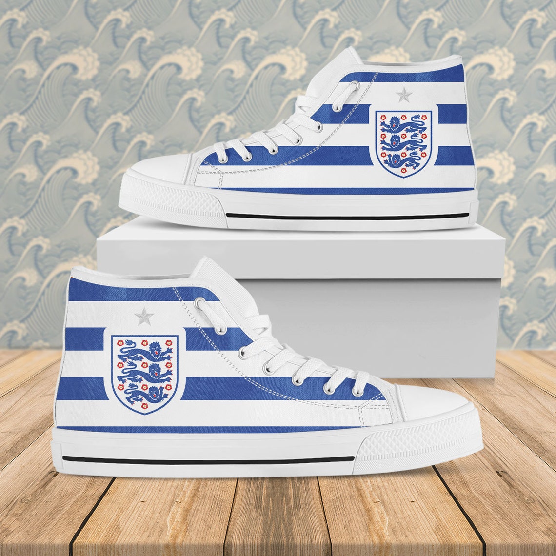 England National Hightop England National FC Shoes Football Etsy