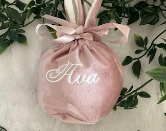 Bolsa de regalo personalizada con forma de conejito
