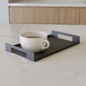 Minimalist Valet Decorative Tray, Modern Metal Bathroom Decorative Organizer, Metal Catchall Tray