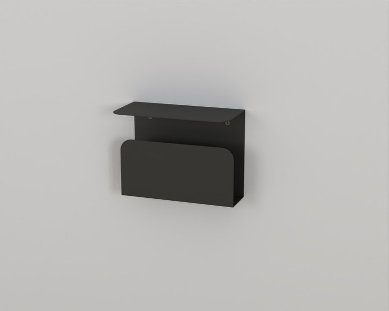 Floating Nightstand With Bookshelf / Modern Floating Bedside Etsy