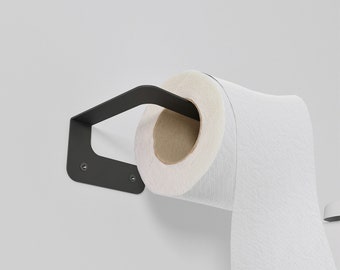 Porte-papier toilette minimaliste, porte-rouleau de toilette moderne, accessoires de salle de bain, décor de salle de bain, cadeau de pendaison de crémaillère