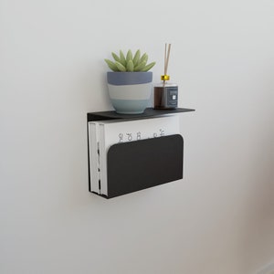 Modern Metal Floating Nightstand with Bookshelf: Minimalist Bedside Table