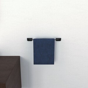 minimalist modern metal wall mounted towel holder