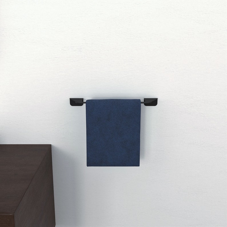 minimalist modern metal wall mounted towel holder