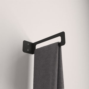 Minimalist Metal Towel Rack: Modern Bathroom Organizer