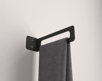 Minimalist Metal Towel Rack: Modern Bathroom Organizer