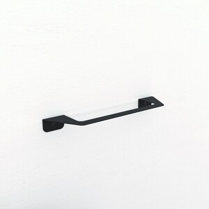 minimalist modern metal wall mounted towel holder