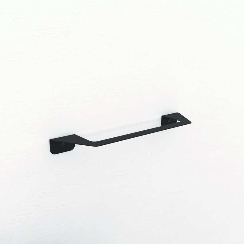 minimalist modern metal wall mounted towel holder