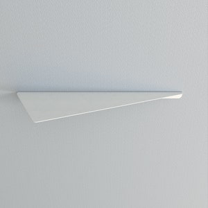 Étagère flottante triangulaire minimaliste, présentoir moderne, oeuvre d'art mural en métal, étagère pour plantes, étagère, étagère murale image 10