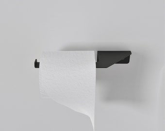 Minimalist Toilet Paper Holder: Modern Metal Bathroom Organizer