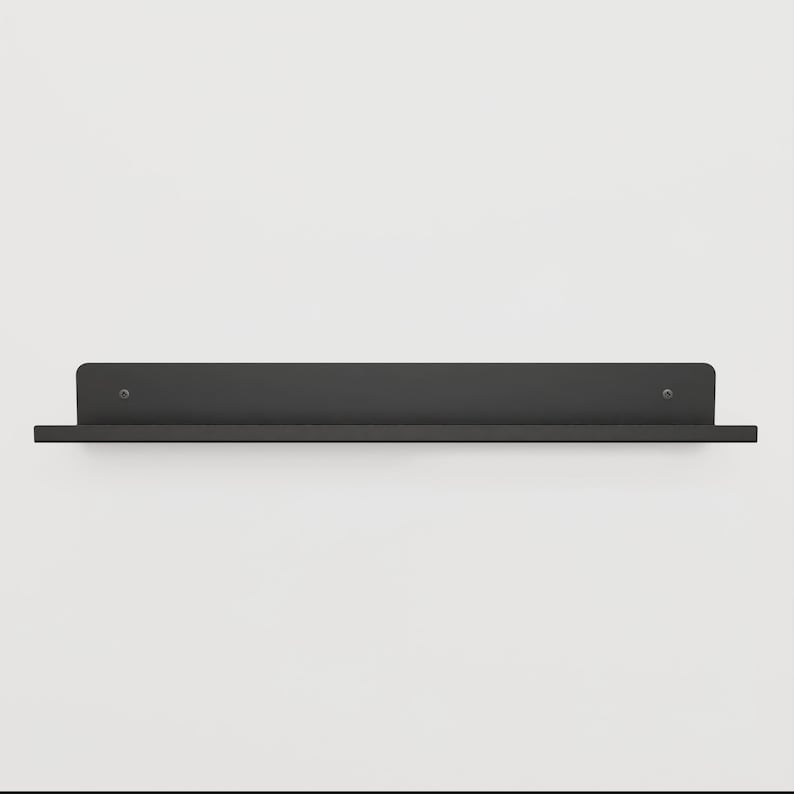 Minimalistisk badrumshylla i metall med handdukshängare - Modern badrumsorganisatör bild 5