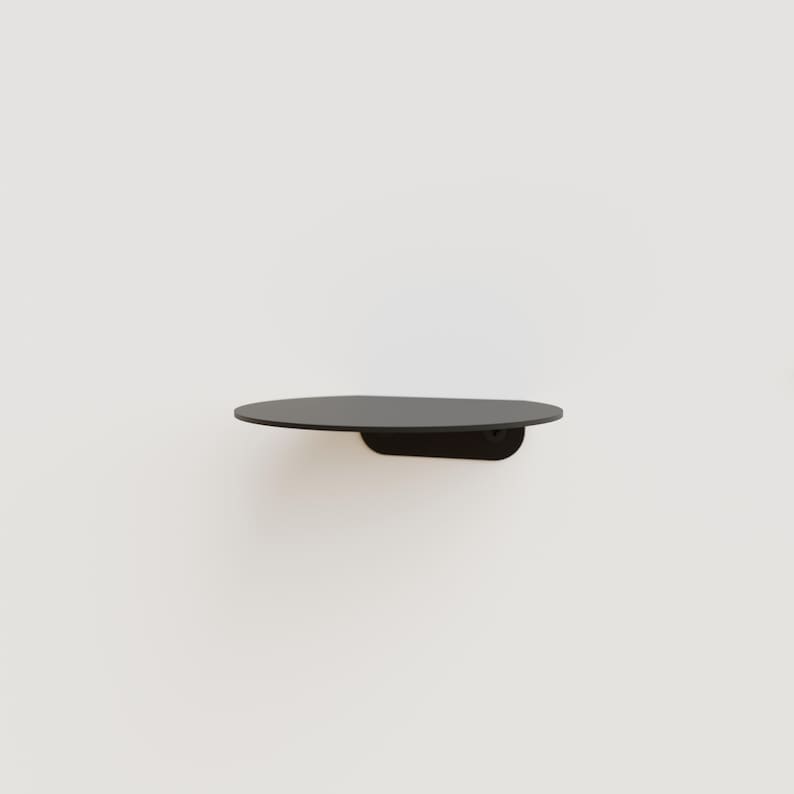 Minimalist Metal Circular Floating Shelf: Indoor Plant Display image 3