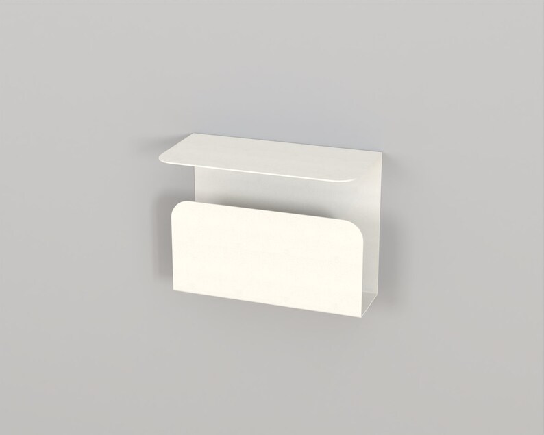 Floating Nightstand With Bookshelf / Modern Floating Bedside Etsy