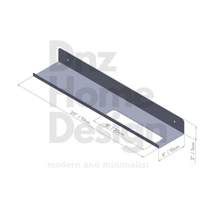 Minimalistisk badrumshylla i metall med handdukshängare - Modern badrumsorganisatör bild 9