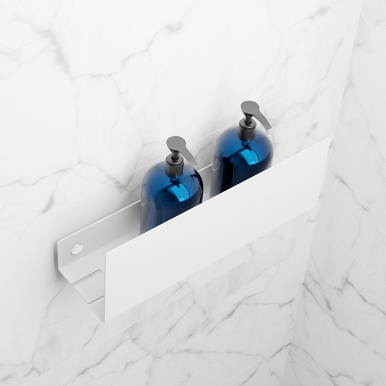 Modern Bathroom Shelf / White / Black / Minimalit and Stylish Etsy