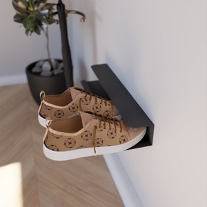 Modern Wall-Mounted Shoe Rack, Minimalist Entryway Shoe Organizer, Metal Shoe Storage Shelf, Minimalist Entryway Organizer