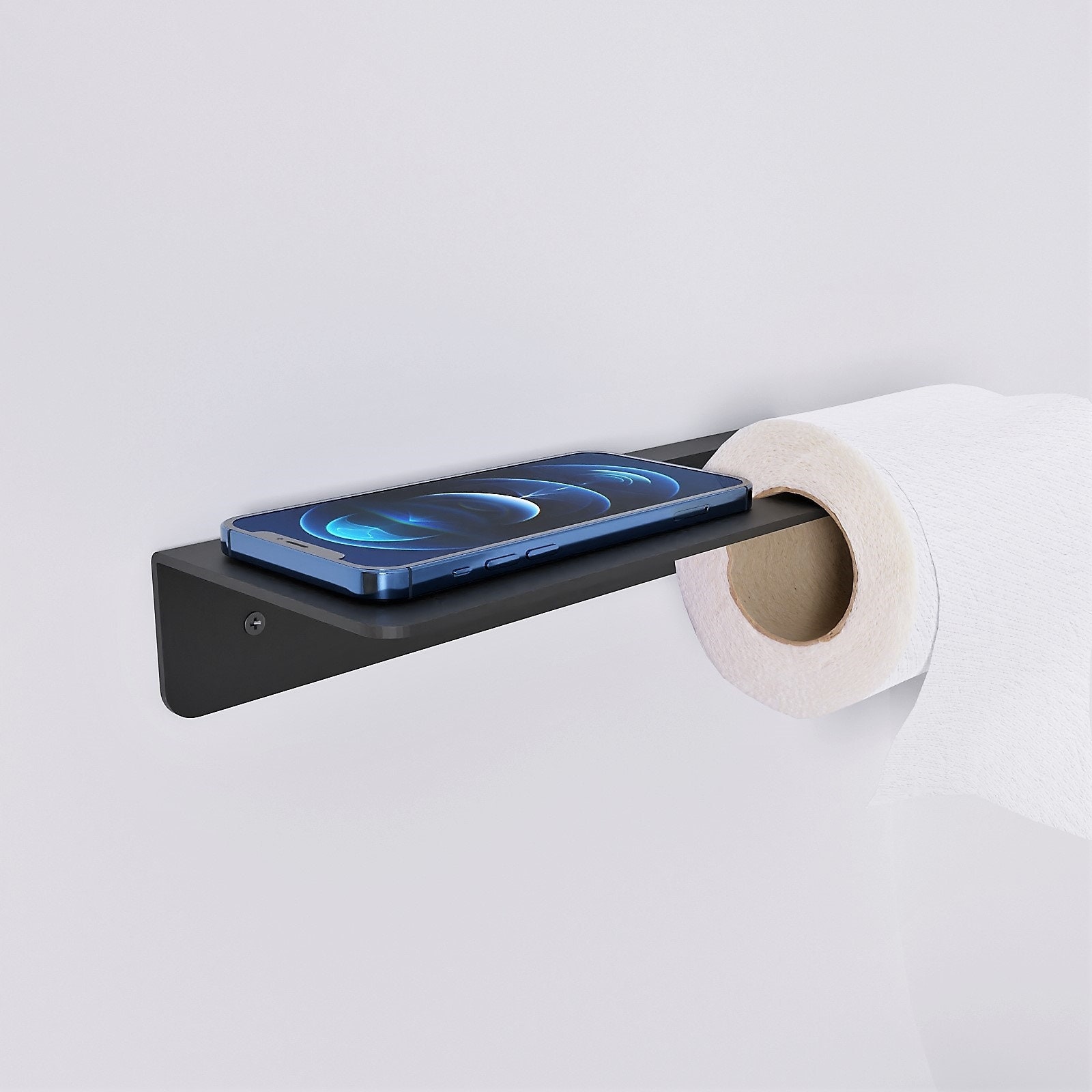 Modern Toilet Paper Holder With Shelf, Paper Towel Holder, Bathroom  Accessories, Bathroom Shelf, Bathroom Decor 