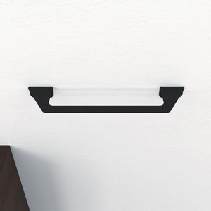 minimalist modern metal wall mounted towel holder