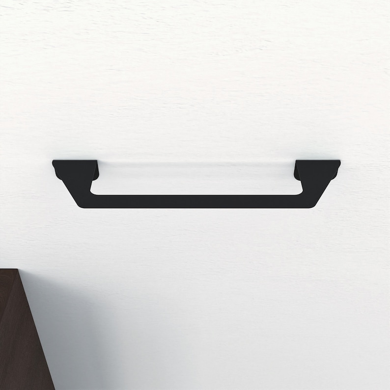 minimalist modern metal wall mounted towel holder