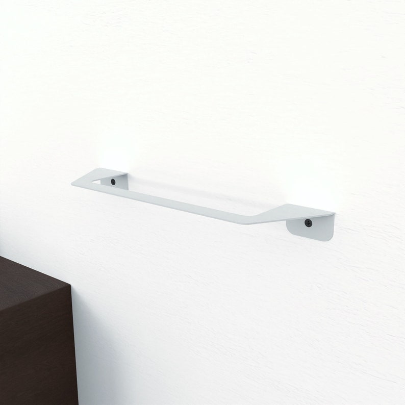 minimalist modern metal wall mounted towel holder