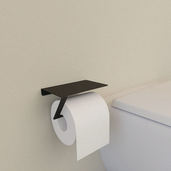 Soporte de papel higiénico negro de granja moderna, soporte de papel  higiénico minimalista para baño, accesorios de baño -  España