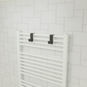 Metal Towel Hooks: Modern Bathroom Rack, Set of 2
