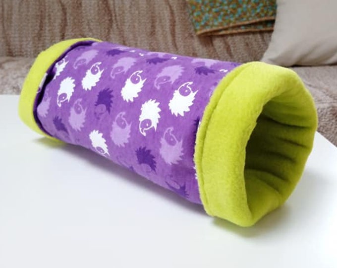 Large Reinforced Guinea Pig Cube, Heart Cavy Cuddle Box, Colourful Rat