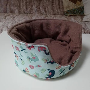 Fleece Guinea Pig Cuddle Cup, Baby Dinosaur Ferret Pet Beds, Dino Cavy Hideaway, Kitten Cuddle Bed, Snuggle Comfy Couch Hide, Hedgehog Sofa