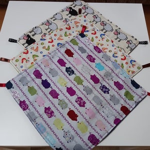 Hanging Rat Hammock Set, Farm Animal Small Pet Hideaway, Hammocks for Chinchillas, Fleece Cozy, Handmade Guinea Pig Mat, Cosy Degu Sling
