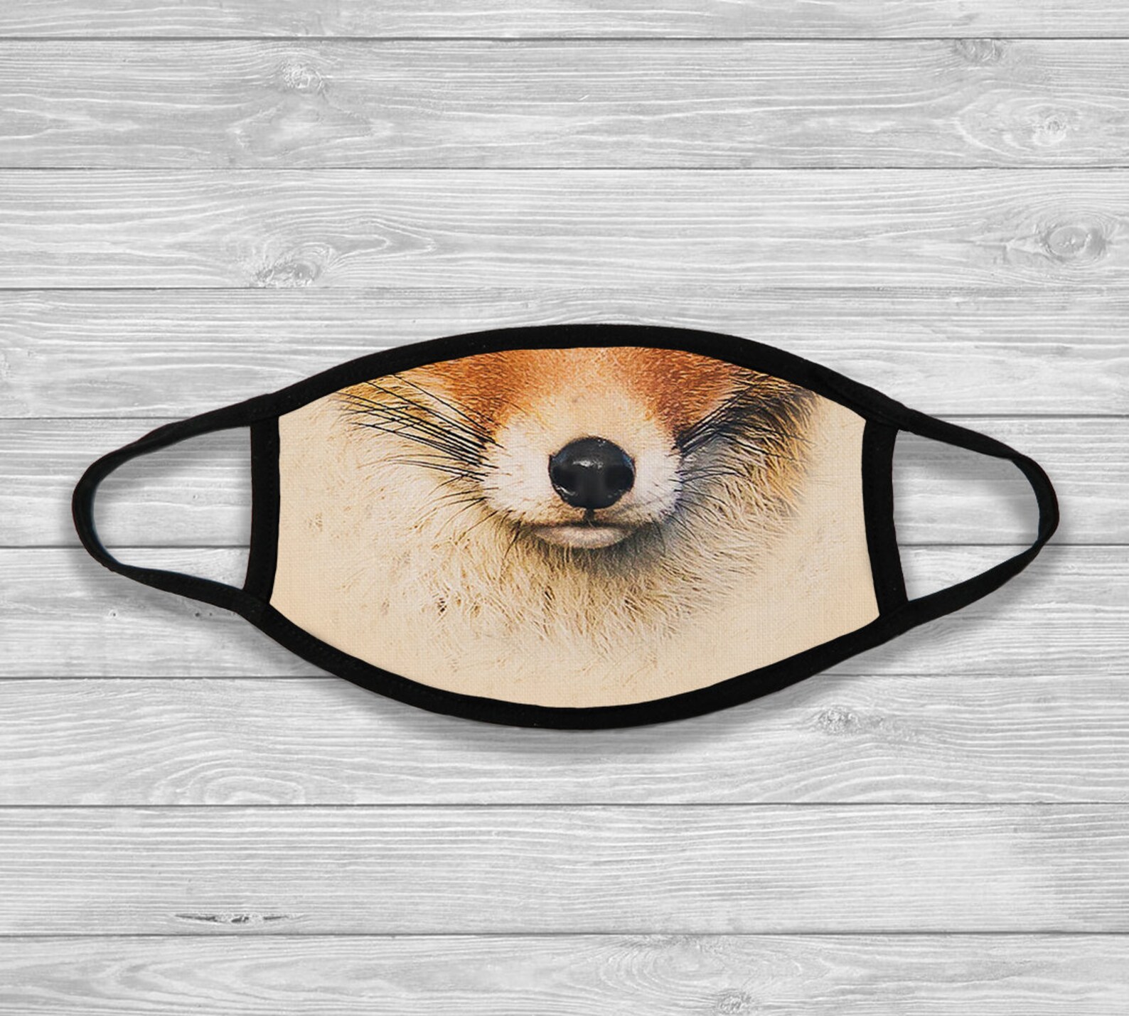 Fox Face Mask Fox Mask Animal Mask Face Mask Reusable Etsy UK