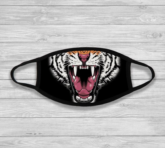 Tiger Face Mask Tiger Mask Animal Face Mask Jungle Animal | Etsy