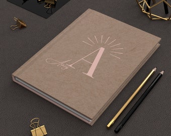 Initial Hardcover Notebook | Daily Journal | School Notebook | Personalized Journal | Personalized Gift | Journal Lover