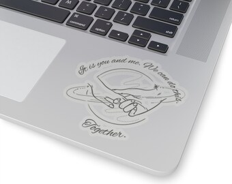 George and Charlotte Planet Quote Kiss-Cut Sticker