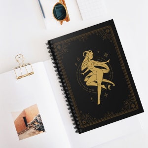 Caderno Espiral de Áries - Linha Governada | Diário Diário | Caderno Escolar | Presente | Horóscopo | Zodíaco