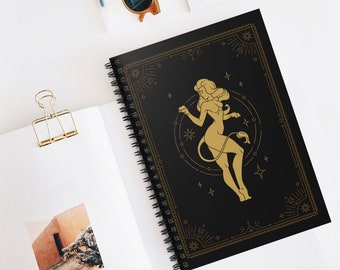 Leo Spiral Notebook - Ruled Line | Daily Journal | School Notebook | Gift | Horoscope | Zodiac