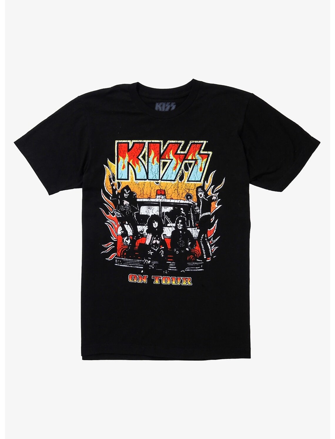 Kiss Band On Tour Bus TShirt Kiss Band Tshirt Kiss Band Art Etsy