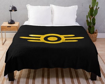 Gamer Velveteen Plush Blanket, Soft Cozy Logo Throw for