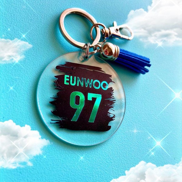 Porte-clés inspirés d'Astro Kpop Cha Eunwoo/Moonbin/JinJin/MJ/Sanha/Rocky