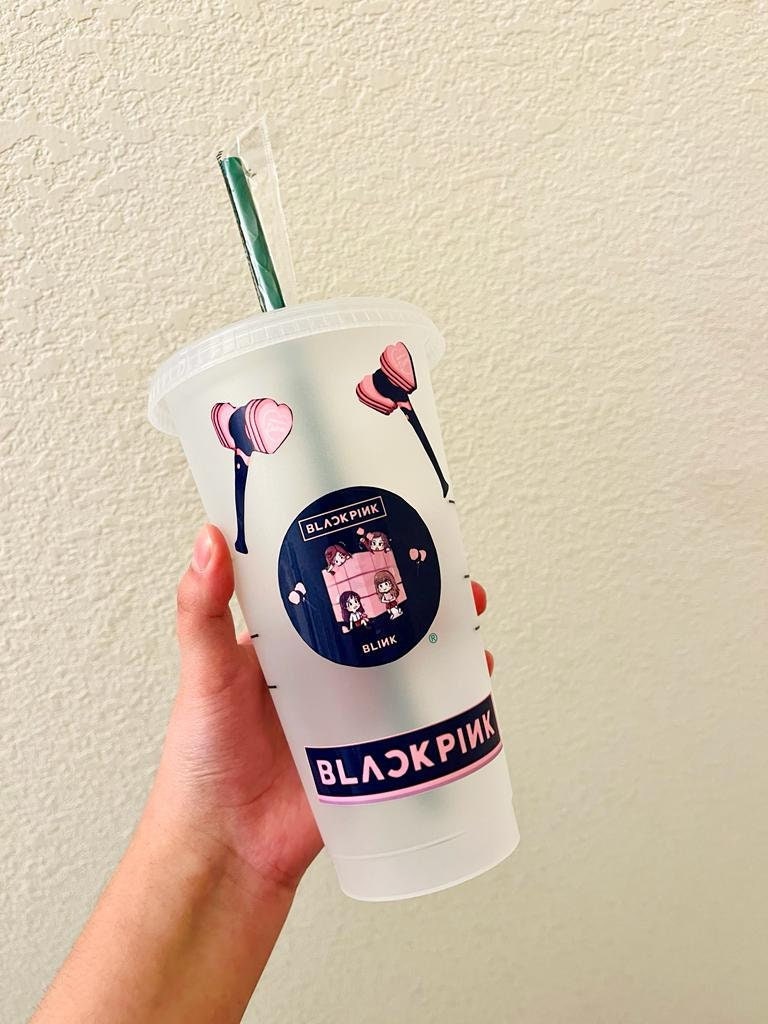 BLACKPINK Starbucks Reusable cup set (cup, cover, straw + Sleeve) | from  Taiwan