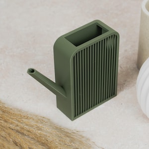Minimalistisk vattenkanna för krukväxter – Modern rektangulär 200 ml med lång pip – Biologiskt nedbrytbar PLA, 11 färgvarianter