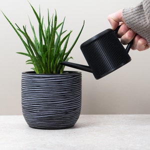 Watering Can Indoor Plants Watering Can Black Watering Can White Watering Can Modern Slat Texture Watering Can Perfect Gift For Home