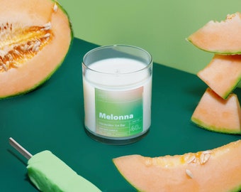 Melonna Ice Bar Scented Candle | Honeydew Melon, Vanilla Cream